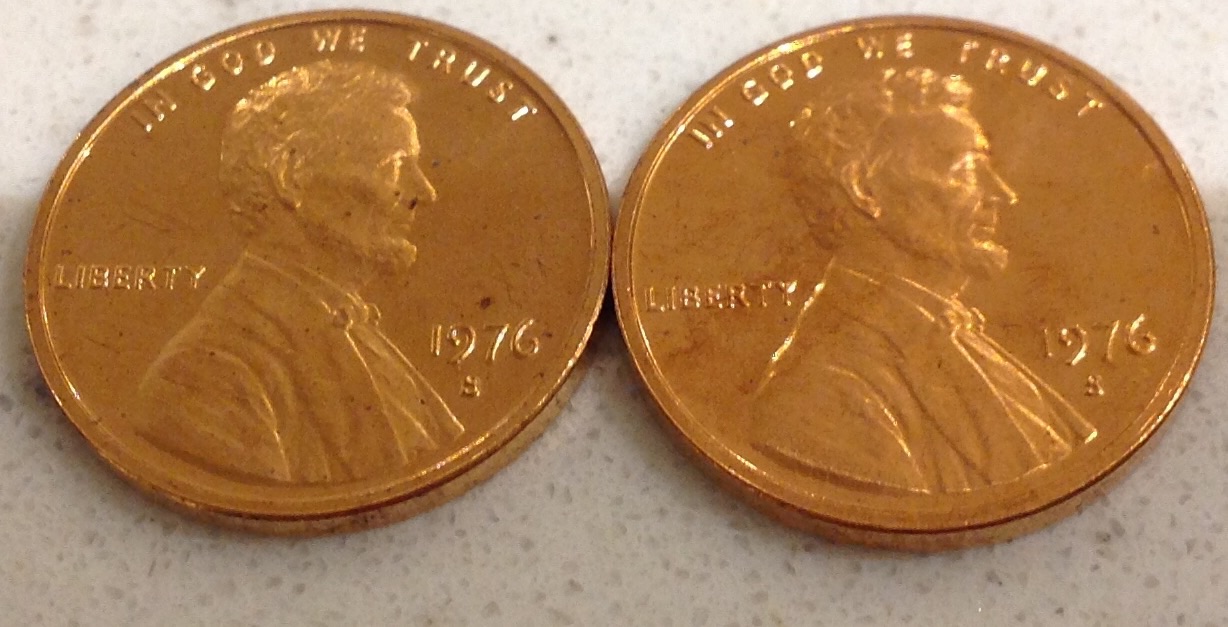 2-Proof-1976-Pennies-Grade